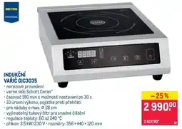 Makro Metro Professional indukční vařič gic3035 nabídka
