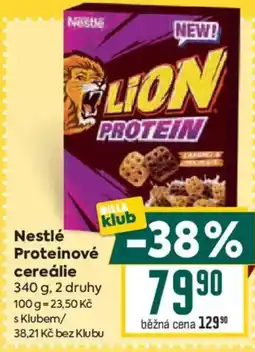 Billa Nestlé Proteinové cereálie nabídka