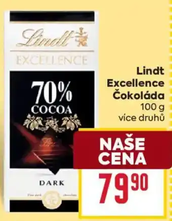 Billa Lindt Excellence Čokoláda nabídka