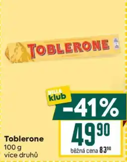 Billa Toblerone nabídka