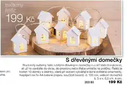 Decodoma Světelný řetěz s dřevěnými domečky nabídka