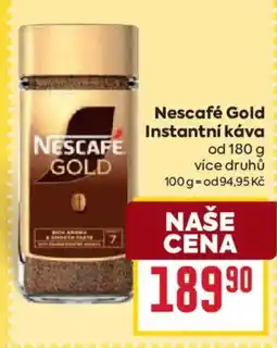 Billa Nescafe gold instantni kava nabídka