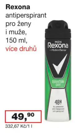 Ráj drogerie Rexona antiperspirant pro ženy i muže nabídka