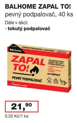Ráj drogerie Balhome zapal to! pevný podpalovač nabídka