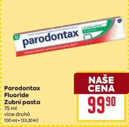 Billa Parodontax Fluoride Zubní pasta nabídka