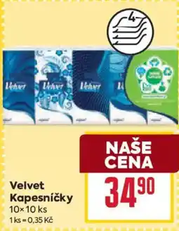 Billa Velvet kapesničky nabídka
