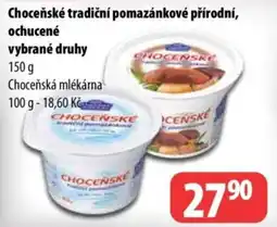 Partner Maloobchodní síť Choceňské tradiční pomazánkové přírodní nabídka