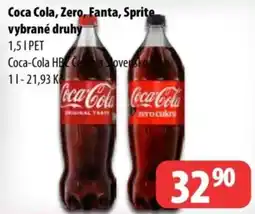 Partner Maloobchodní síť Coca Cola, Zero, Fanta, Sprite nabídka