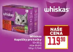 Billa Whiskas Kapsičky pro kočky nabídka