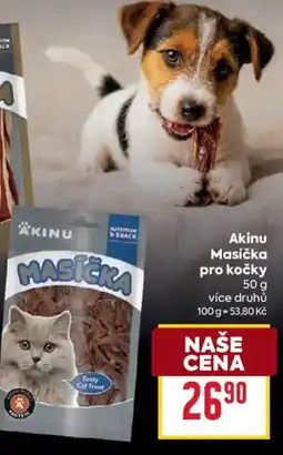 Billa Akinu masička pro kočky nabídka
