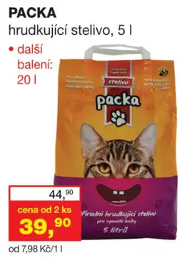 Ráj drogerie Packa hrudkující stelivo nabídka