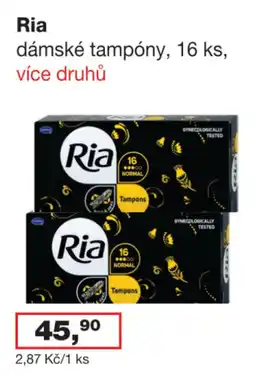 Ráj drogerie Ria dámské tampóny nabídka
