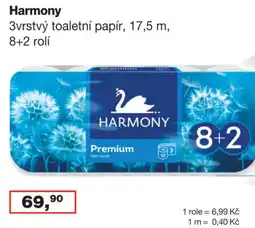 Ráj drogerie Harmony 3vrstvý toaletní papír nabídka