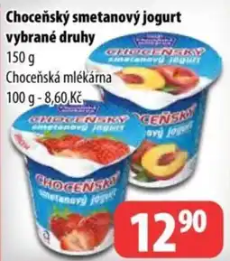 Partner Maloobchodní síť Chocenšský smetanový jogurt nabídka