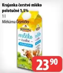 Partner Maloobchodní síť Krajanka mléko polotučné nabídka