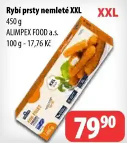 Partner Maloobchodní síť AlimpeX food rybí prsty nemleté xxl nabídka