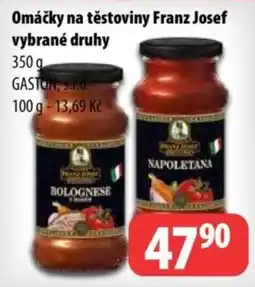 Partner Maloobchodní síť Franz Josef Omáčky na těstoviny vybrané druhy nabídka