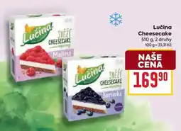Billa Lučina cheesecake nabídka