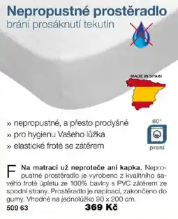 Decodoma Nepropustné prostěradlo nabídka