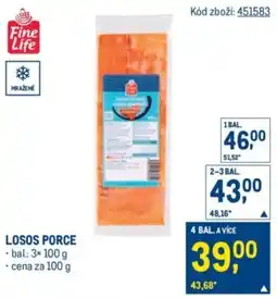 Makro Fine Life losos porce nabídka