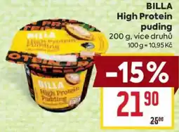 Billa BillA high protein pudding nabídka