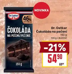 Billa Dr. Oetker čokoláda na pečení nabídka