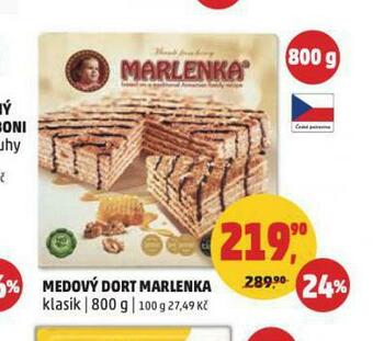 Medový dort marlenka