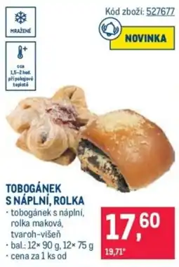 Makro Tobogánek s náplní, rolka nabídka