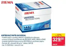 Makro Sigma kopírovací papír universal nabídka