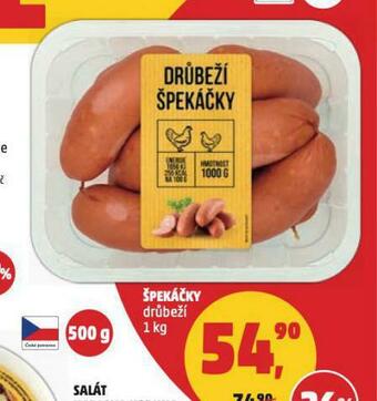Penny Market Špekáčky drůbeží nabídka