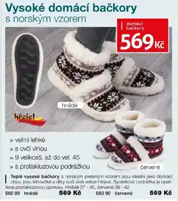 Decodoma Vysoke domácí bačkory s norskym vzorem nabídka