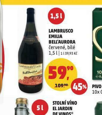 Penny Market Lambrusco emilia bell´aurora nabídka