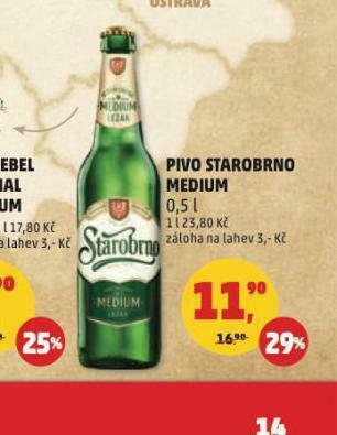 Penny Market Pivo starobrno medium nabídka