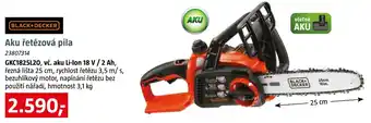 Black+Decker aku řetězová pila