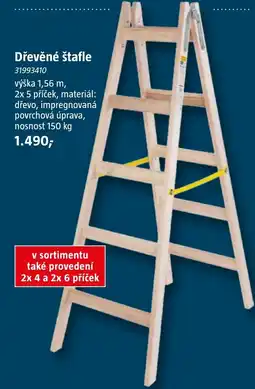 Bauhaus Dřevěné štafle nabídka