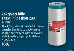 Bauhaus Zakrývací fólie s textilní páskou 233 nabídka