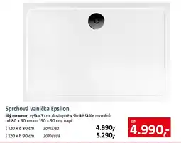 Bauhaus Epsilon sprchová vanička nabídka