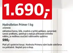 Bauhaus HydroBeton Primer nabídka