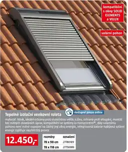 Bauhaus Tepelně izolační venkovní roleta nabídka