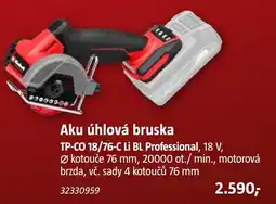 Bauhaus Makita aku úhlová bruska TP-CO 18/76-C Li BL Professional nabídka