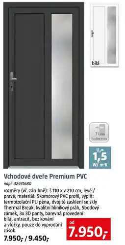 Bauhaus Vchodové dveře Premium PVC nabídka