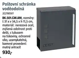 Bauhaus Post poštovní schránka voděodolná nabídka