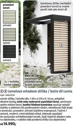 Bauhaus Lamelova vchodova striska/bocni dil Lumia nabídka
