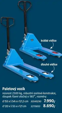 Bauhaus Paletový vozík nabídka