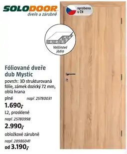 Bauhaus Solodoor fóliované dveře dub Mystic nabídka