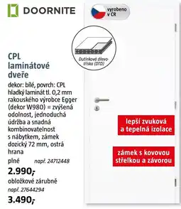 Bauhaus Doornite CPL laminátové dveře nabídka
