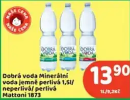 Brněnka Dobrá voda Minerální voda jemně perlivá nabídka