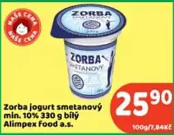 Brněnka Zorba jogurt smetanový nabídka