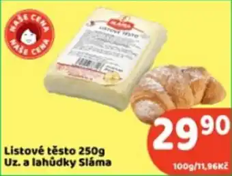 Sláma listové těsto