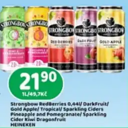 Brněnka Strongbow sparkling ciders nabídka